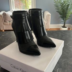 Almost perfect fringe booties